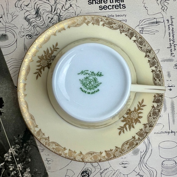 Vintage NORITAKE Mayfield Gold Trimmed Made in Japan 7280 Tea Cup and Saucer - Picture 5 of 7